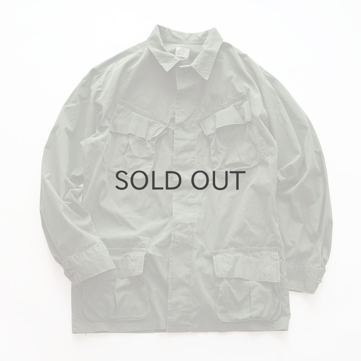 画像1: 60's US ARMY COTTON POPLIN JUNGLE FATIGUE JACKET "5th MODEL"【SIZE : MEDIUM-LONG】 (1)