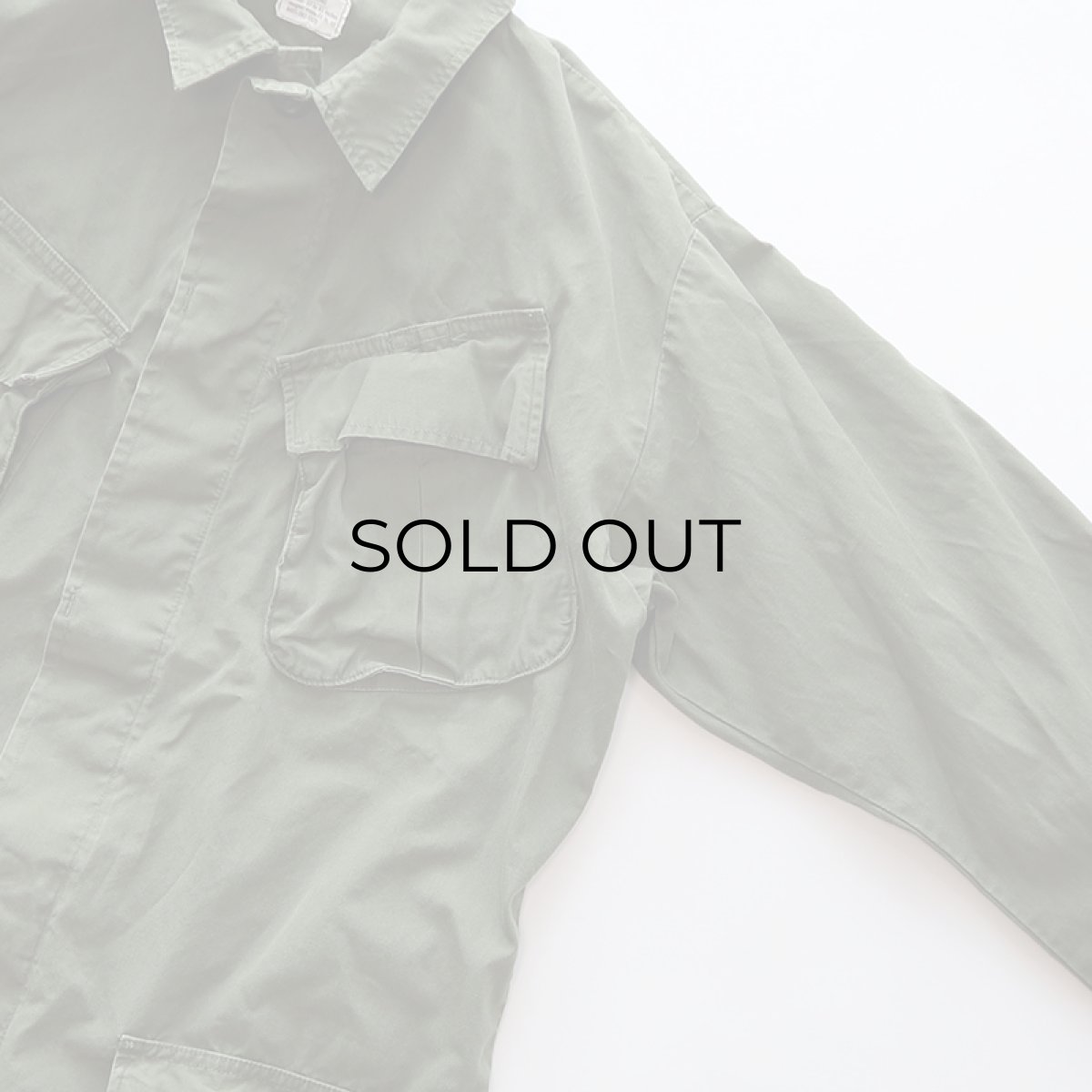 画像4: 60's US ARMY COTTON POPLIN JUNGLE FATIGUE JACKET "5th MODEL"【SIZE : MEDIUM-LONG】 (4)