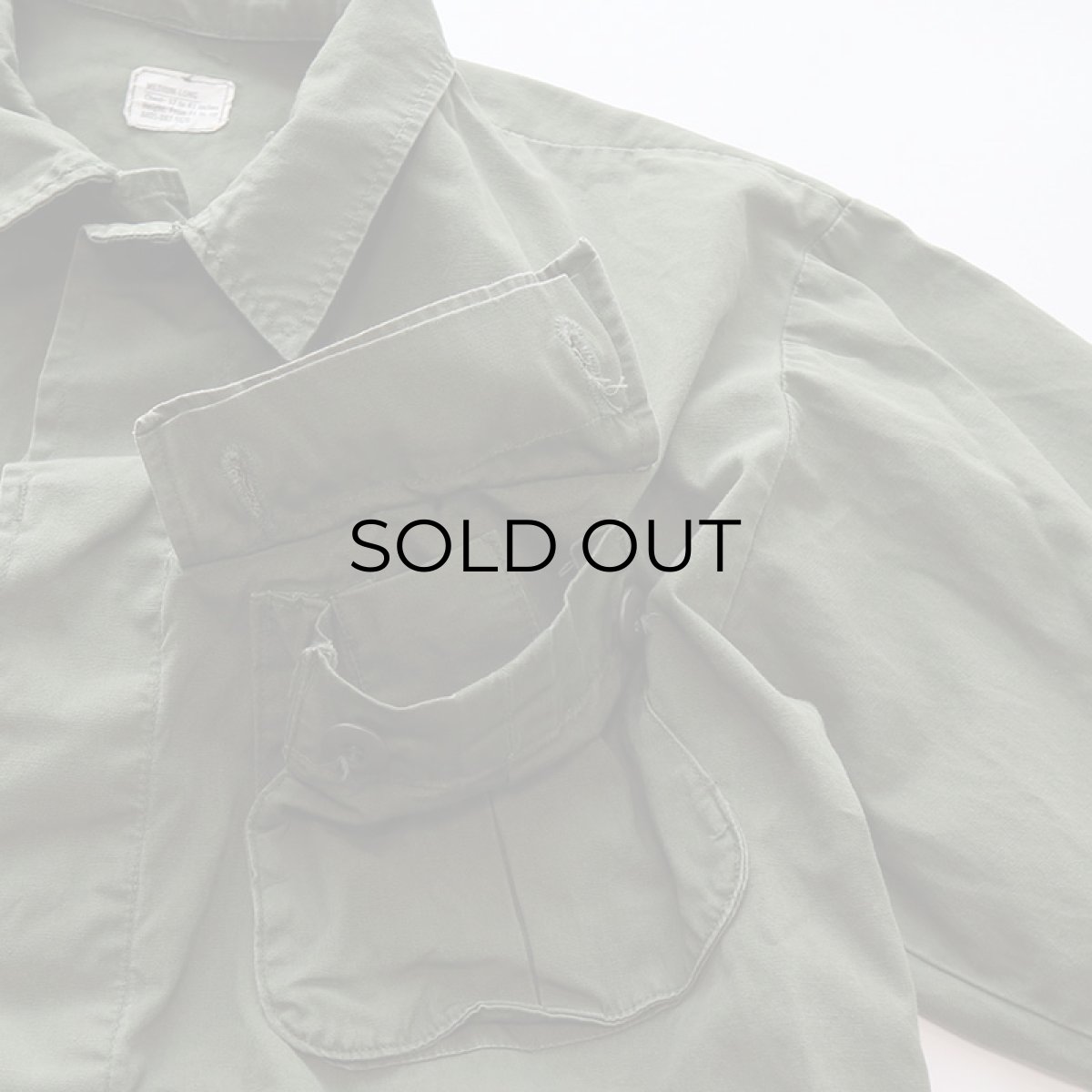 画像5: 60's US ARMY COTTON POPLIN JUNGLE FATIGUE JACKET "5th MODEL"【SIZE : MEDIUM-LONG】 (5)