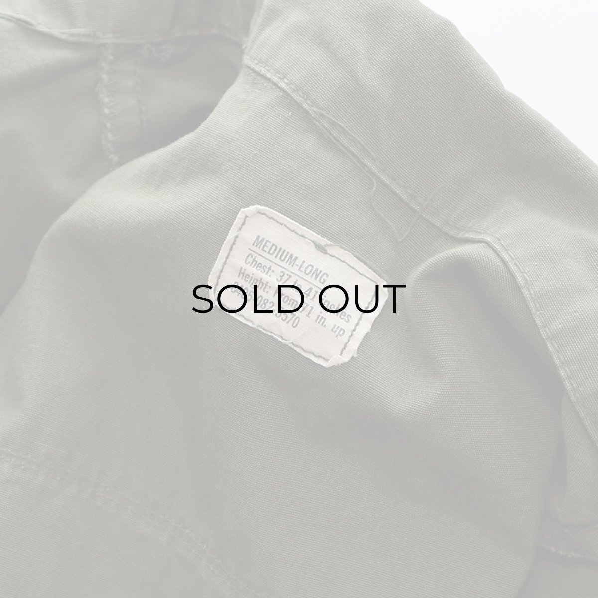 画像7: 60's US ARMY COTTON POPLIN JUNGLE FATIGUE JACKET "5th MODEL"【SIZE : MEDIUM-LONG】 (7)