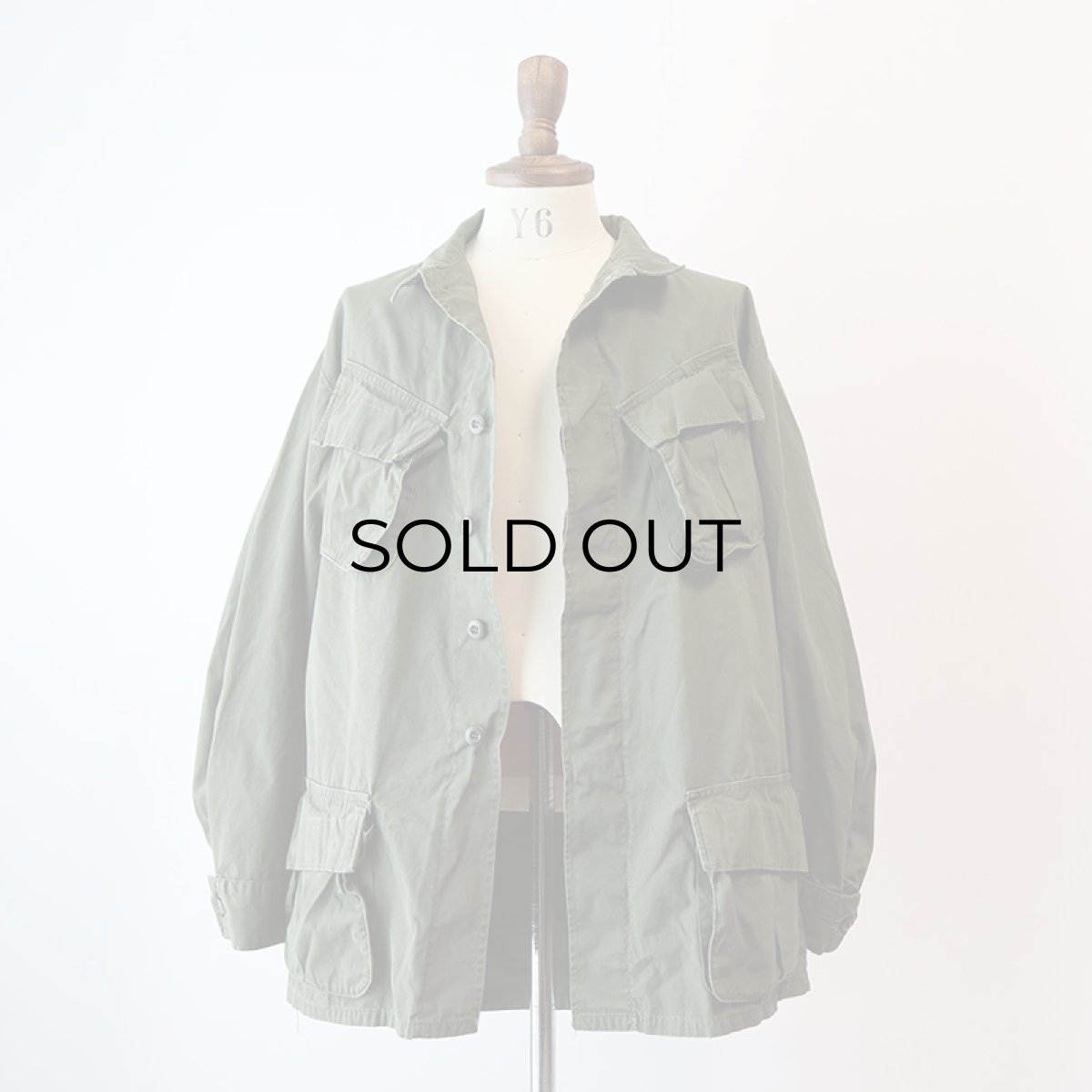 画像12: 60's US ARMY COTTON POPLIN JUNGLE FATIGUE JACKET "5th MODEL"【SIZE : MEDIUM-LONG】 (12)