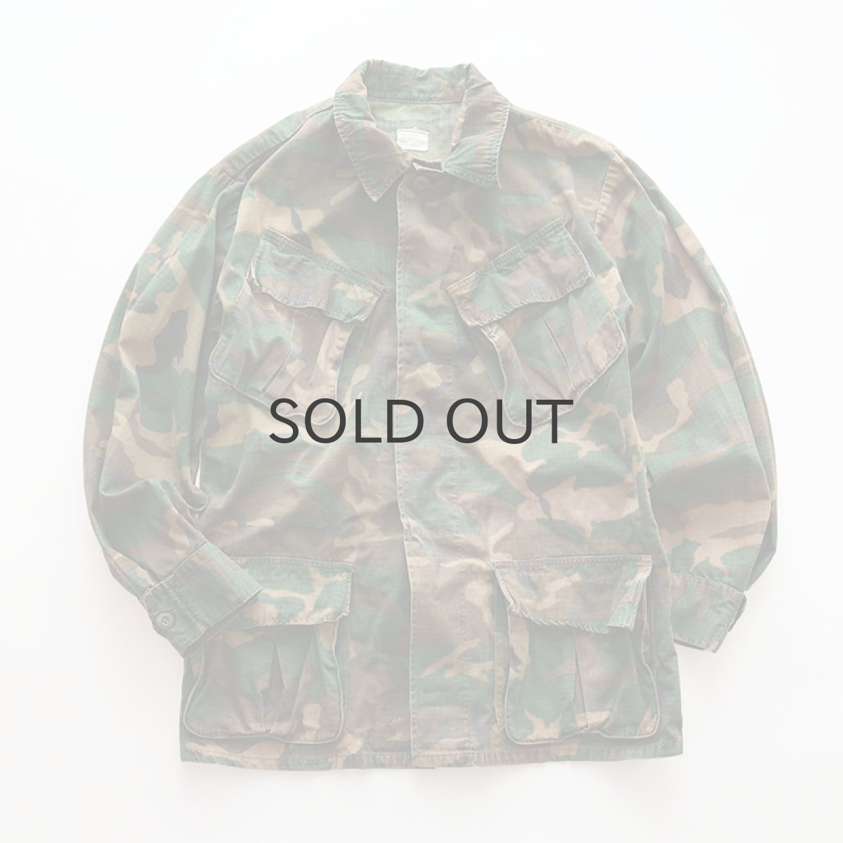 画像1: 70's US ARMY RIP-STOP COTTON POPLIN ERDL BROWN LEAF CAMOUFLAGE JUNGLE FATIGUE JACKET "5th MODEL"【SIZE : SMALL-REGULAR】 (1)