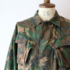 画像12: 70's US ARMY RIP-STOP COTTON POPLIN ERDL BROWN LEAF CAMOUFLAGE JUNGLE FATIGUE JACKET "5th MODEL"【SIZE : SMALL-REGULAR】 (12)