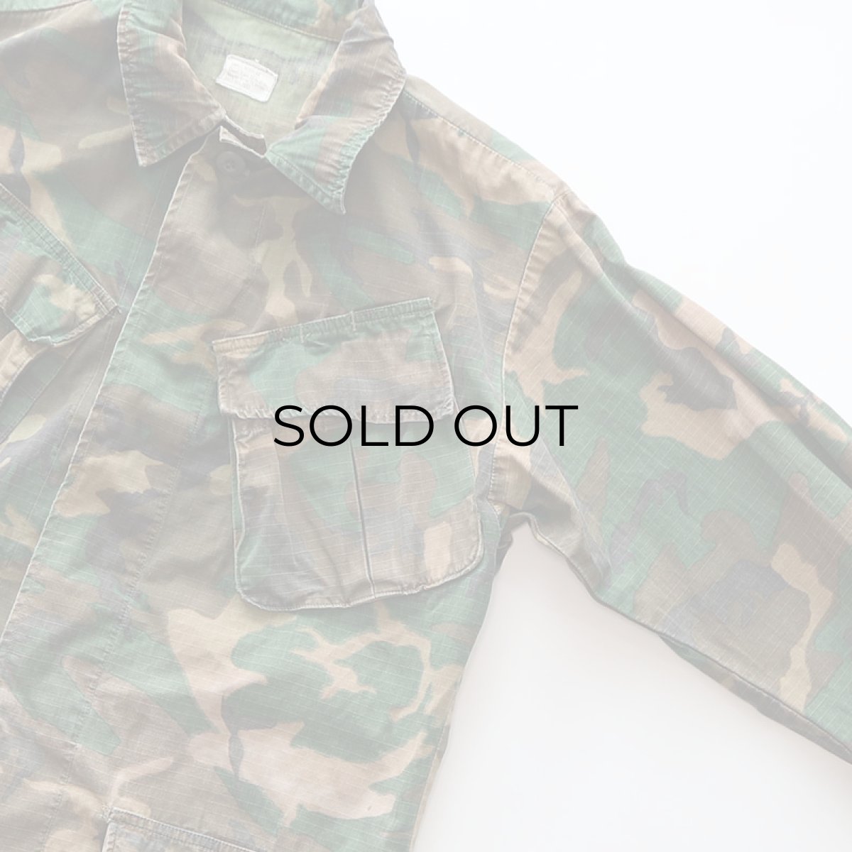 画像4: 70's US ARMY RIP-STOP COTTON POPLIN ERDL BROWN LEAF CAMOUFLAGE JUNGLE FATIGUE JACKET "5th MODEL"【SIZE : SMALL-REGULAR】 (4)