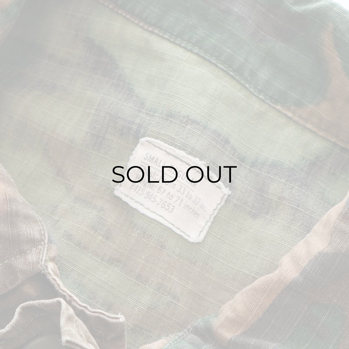 画像6: 70's US ARMY RIP-STOP COTTON POPLIN ERDL BROWN LEAF CAMOUFLAGE JUNGLE FATIGUE JACKET "5th MODEL"【SIZE : SMALL-REGULAR】 (6)