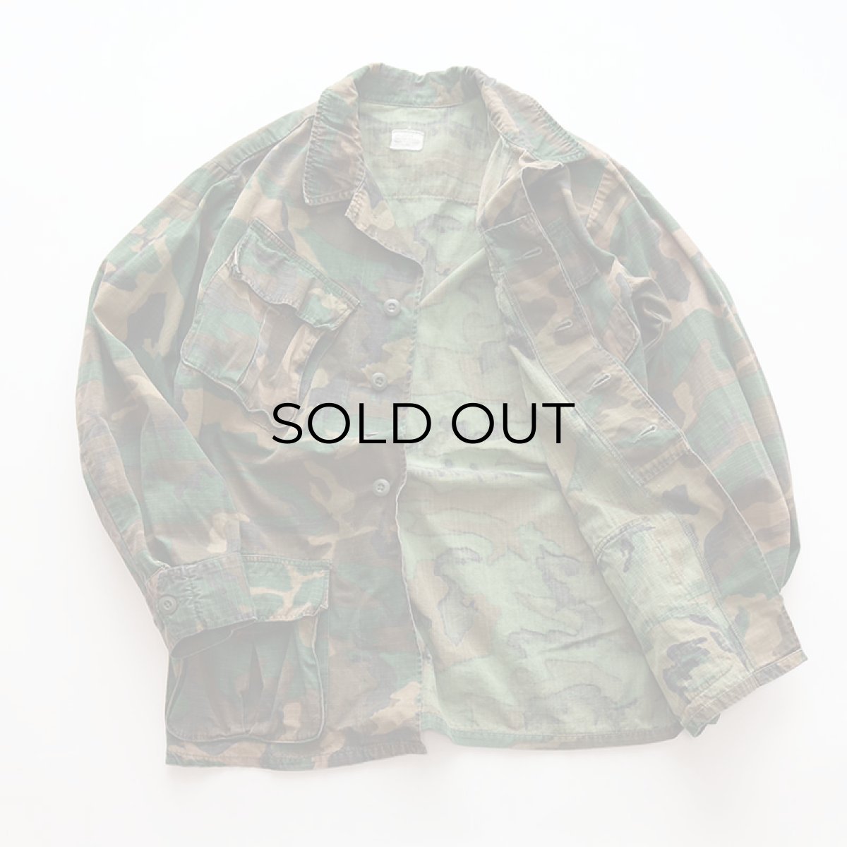 画像2: 70's US ARMY RIP-STOP COTTON POPLIN ERDL BROWN LEAF CAMOUFLAGE JUNGLE FATIGUE JACKET "5th MODEL"【SIZE : SMALL-REGULAR】 (2)