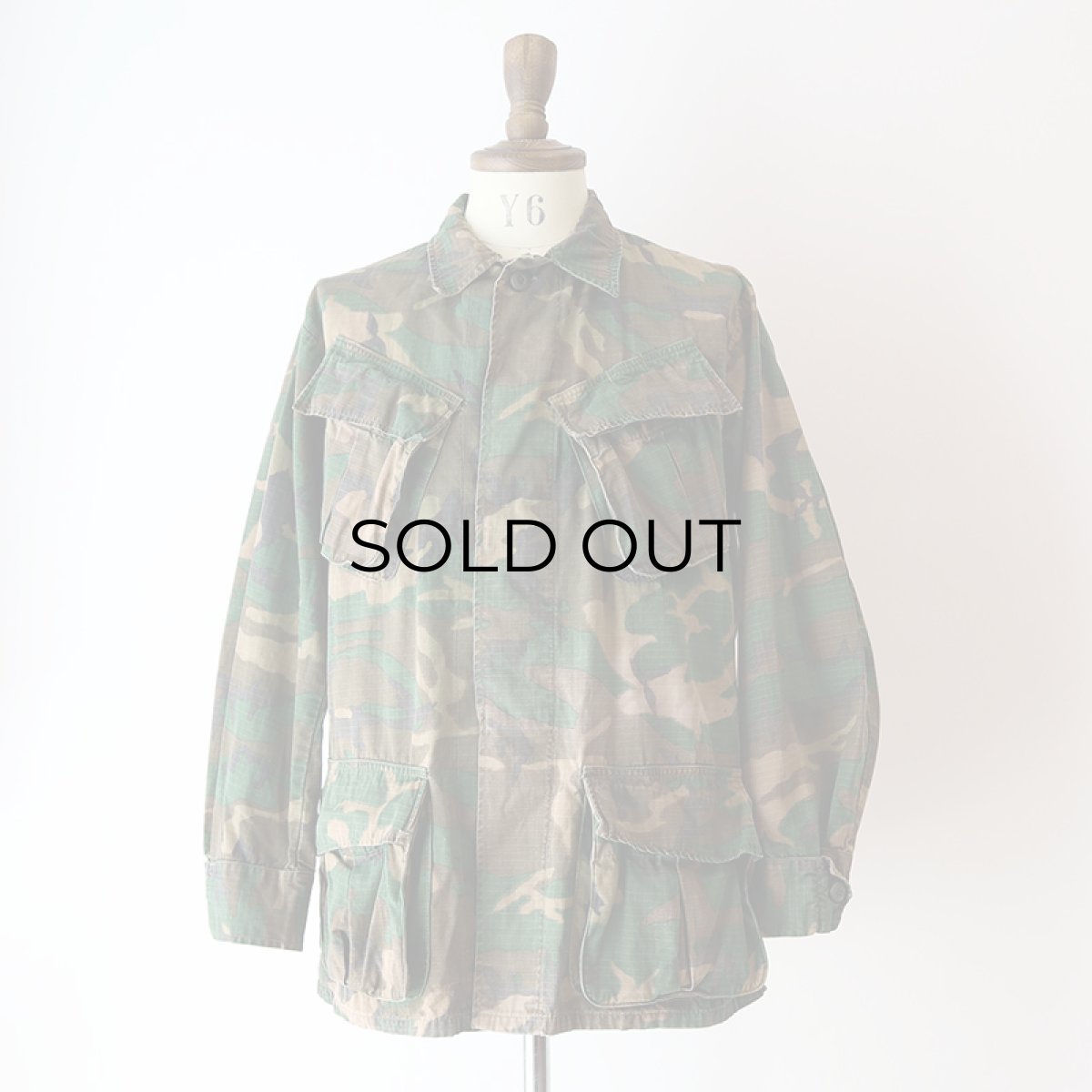 画像15: 70's US ARMY RIP-STOP COTTON POPLIN ERDL BROWN LEAF CAMOUFLAGE JUNGLE FATIGUE JACKET "5th MODEL"【SIZE : SMALL-REGULAR】 (15)