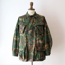 画像15: 70's US ARMY RIP-STOP COTTON POPLIN ERDL BROWN LEAF CAMOUFLAGE JUNGLE FATIGUE JACKET "5th MODEL"【SIZE : SMALL-REGULAR】 (15)