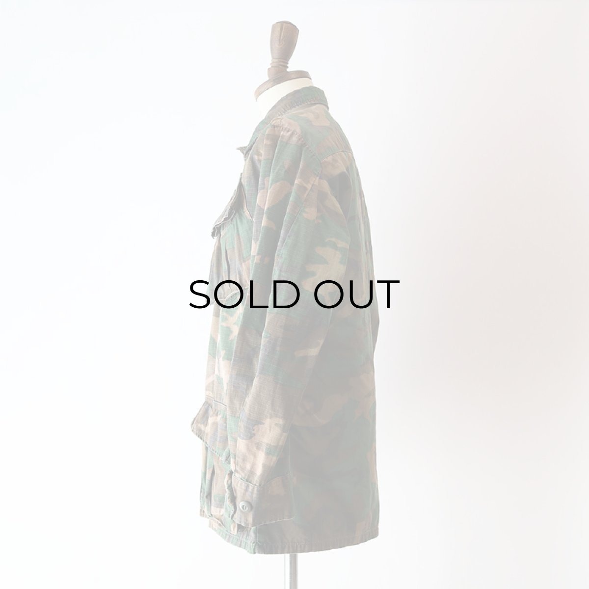 画像17: 70's US ARMY RIP-STOP COTTON POPLIN ERDL BROWN LEAF CAMOUFLAGE JUNGLE FATIGUE JACKET "5th MODEL"【SIZE : SMALL-REGULAR】 (17)