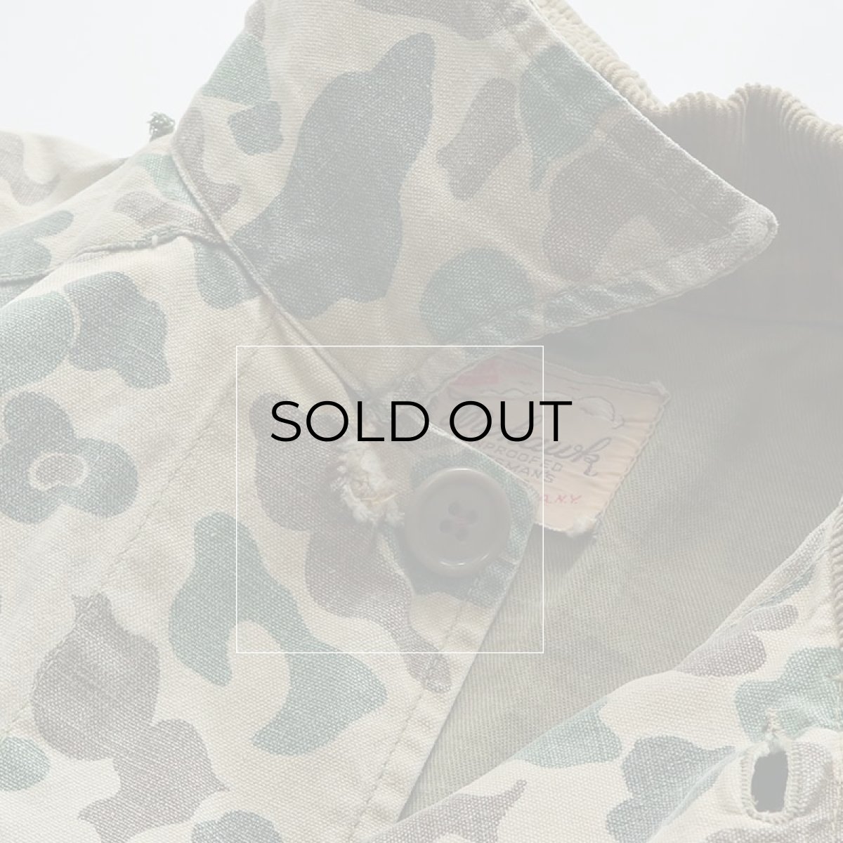 画像19: 50's Duxbak "Mohawk"  COTTON DUCK DUCK HUNTER CAMOUFLAGE HUNTING JACKET (19)