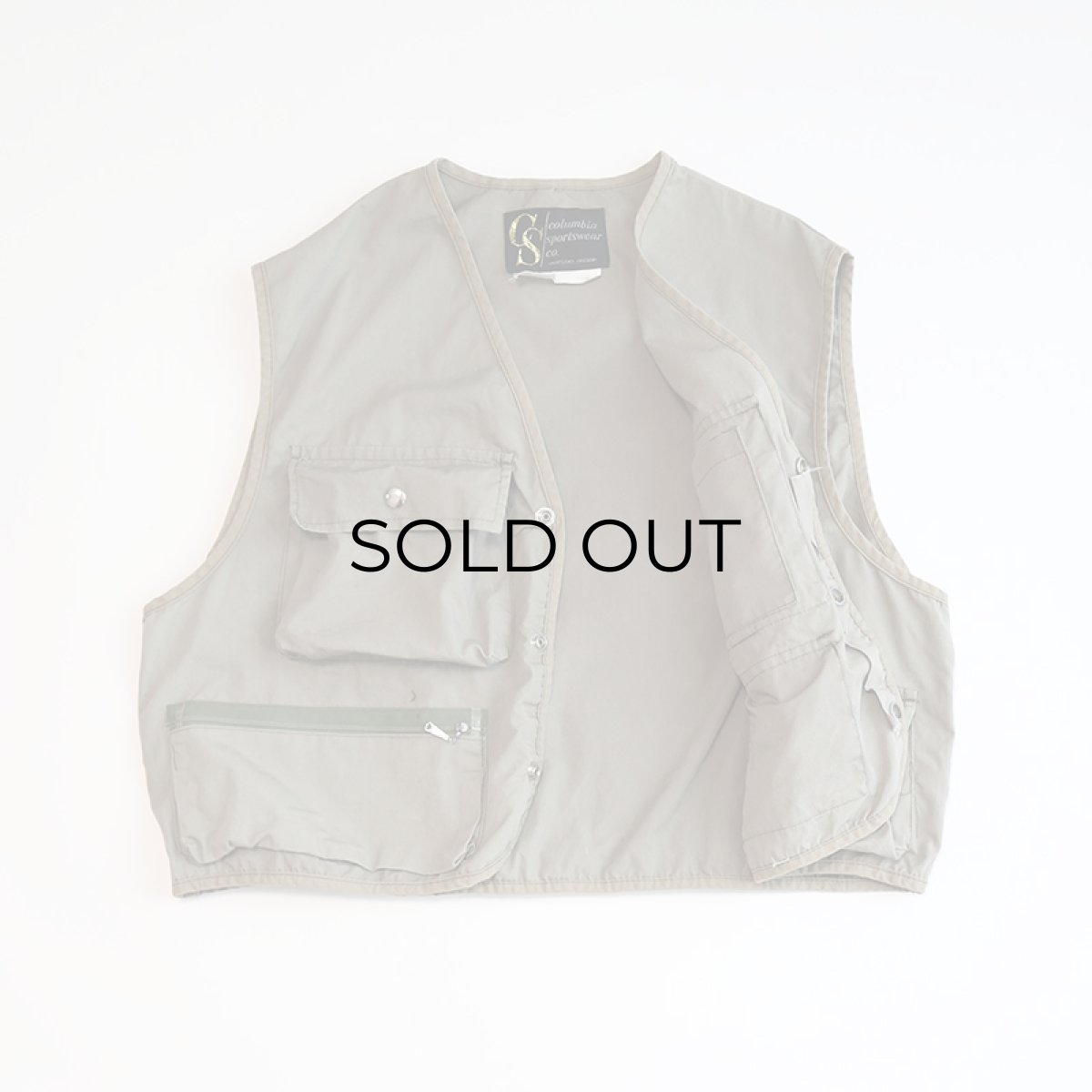 画像2: 〜80's Columbia COTTON NYLON FISHING VEST (2)