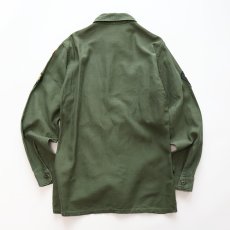 画像4: 60's US ARMY COTTON SATEEN UTILITY SHIRT JACKET with WAPPEN (4)