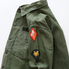 画像7: 60's US ARMY COTTON SATEEN UTILITY SHIRT JACKET with WAPPEN (7)