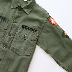 画像5: 60's US ARMY COTTON SATEEN UTILITY SHIRT JACKET with WAPPEN (5)