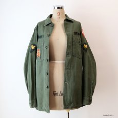 画像14: 60's US ARMY COTTON SATEEN UTILITY SHIRT JACKET with WAPPEN (14)