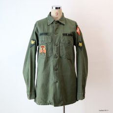 画像13: 60's US ARMY COTTON SATEEN UTILITY SHIRT JACKET with WAPPEN (13)