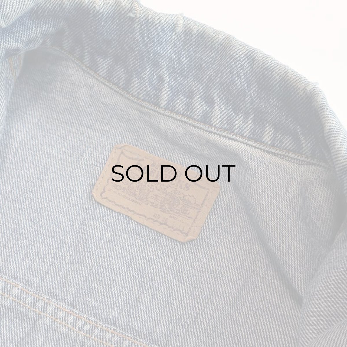 画像7: 〜80's ROEBUCKS COTTON DENIM 4P TRUCKER JACKET (7)