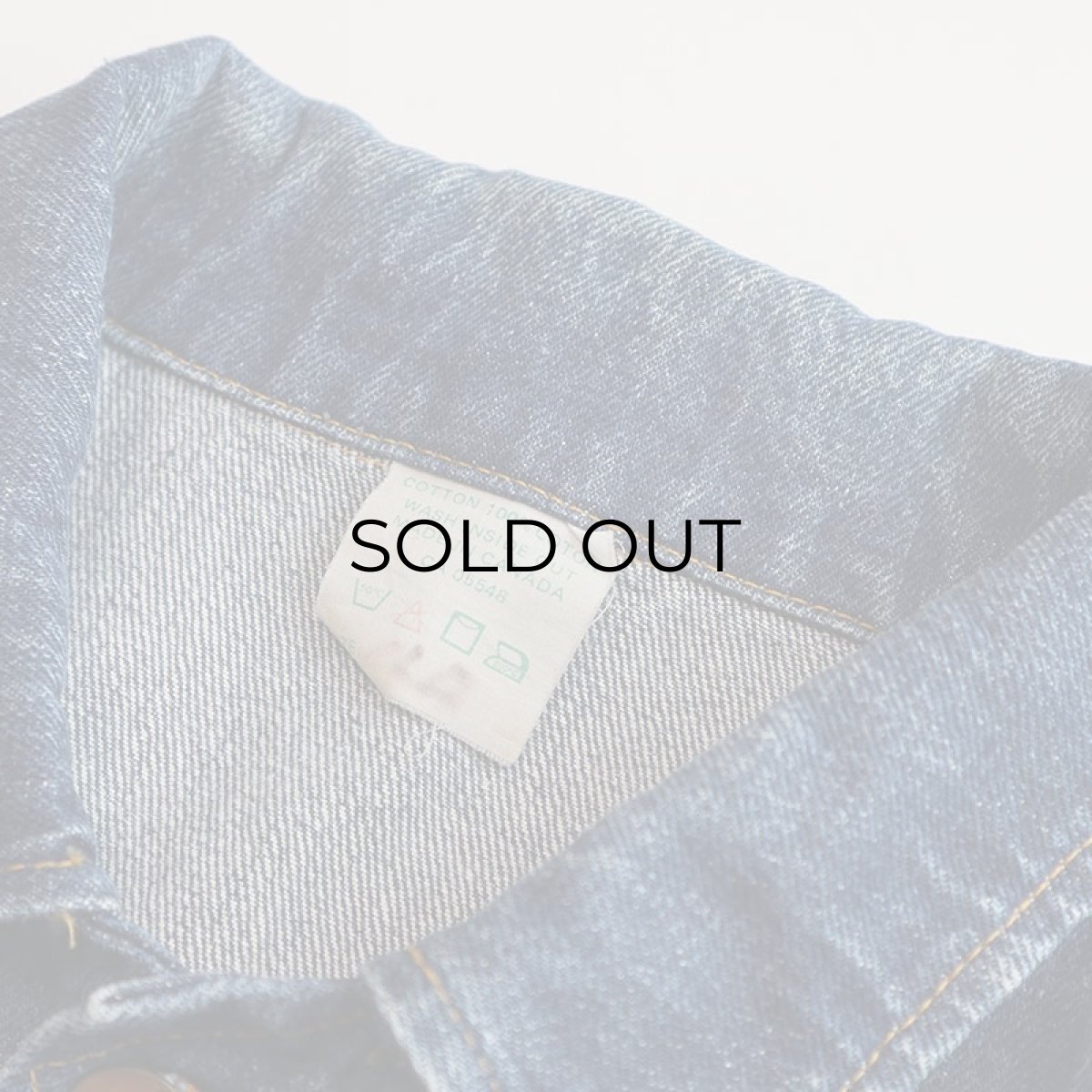 画像7: 〜80's UNKNOWN BRAND COTTON DENIM 101J style TRUCKER JACKET "MADE IN CANADA" (7)