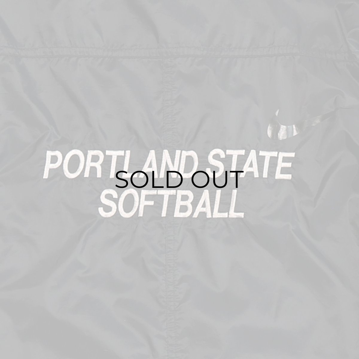 画像8: NIKE NYLON BACK EMBROIDERED PULLOVER ANORAK PARKA "PORTLAND STATE SOFTBALL" (8)