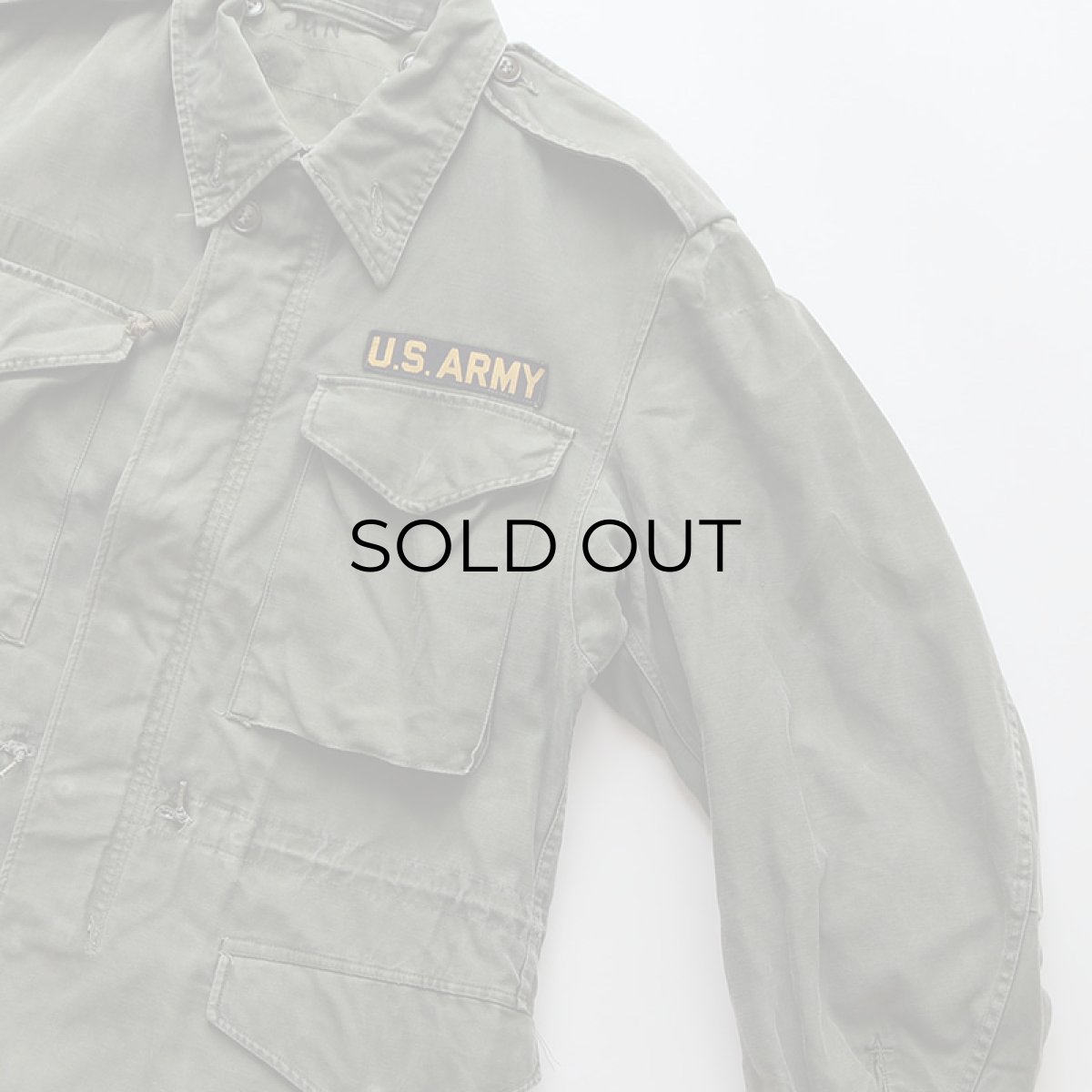 画像6: 50's US ARMY M-51 COTTON SATEEN FIELD JACKET 【MEDIUM-SHORT ?】 (6)