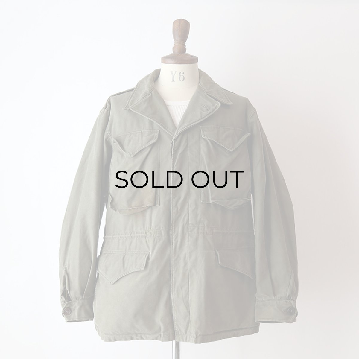 画像17: 40's US ARMY M-43 COTTON SATEEN FIELD JACKET 【36 R】 (17)