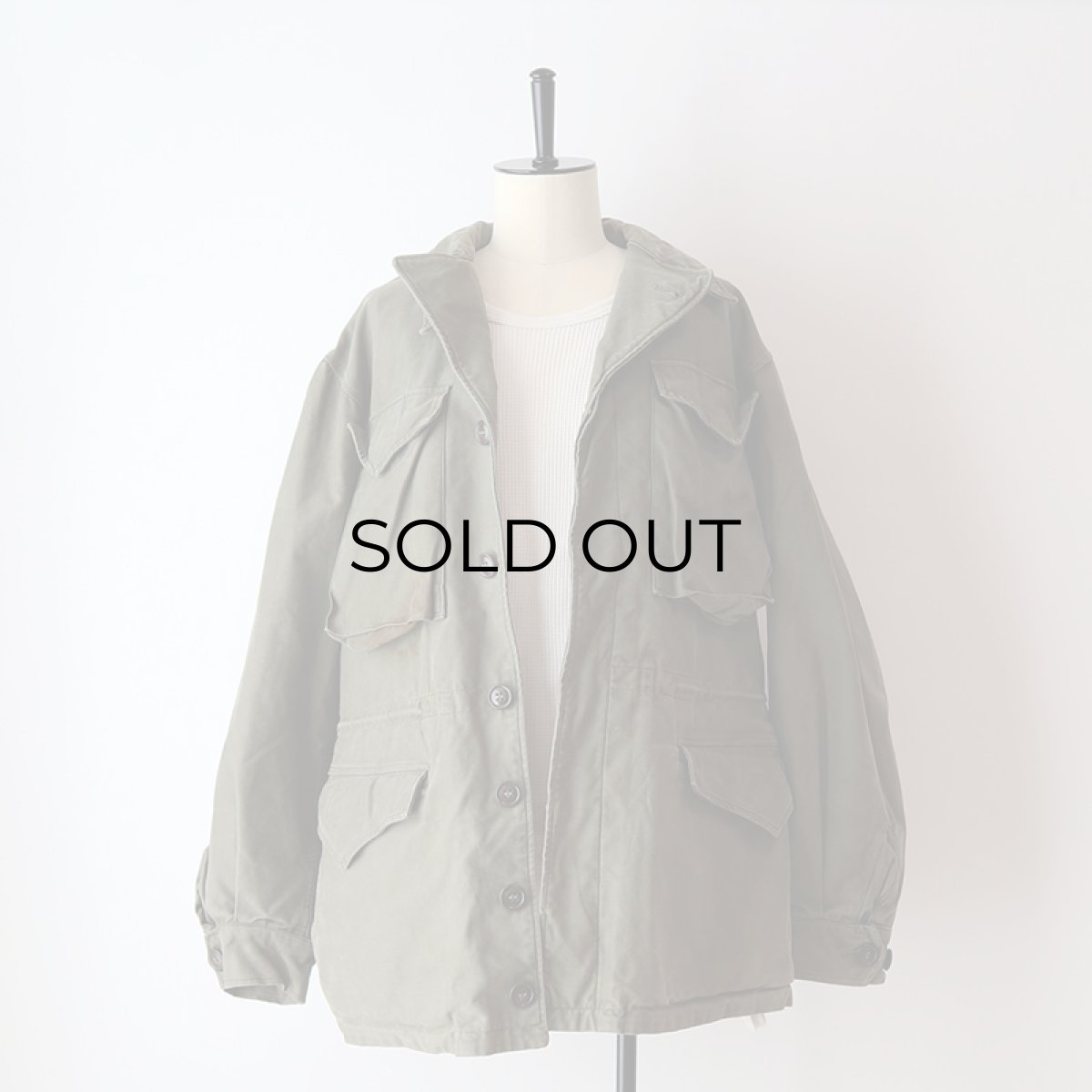 画像21: 40's US ARMY M-43 COTTON SATEEN FIELD JACKET 【36 R】 (21)