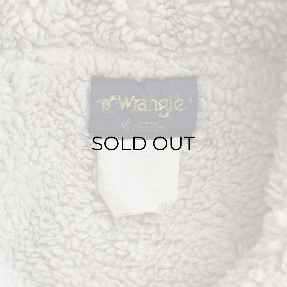 画像8: 80's Wrangler DENIM BOA LINING RANCH JACKET "MADE IN USA" (8)