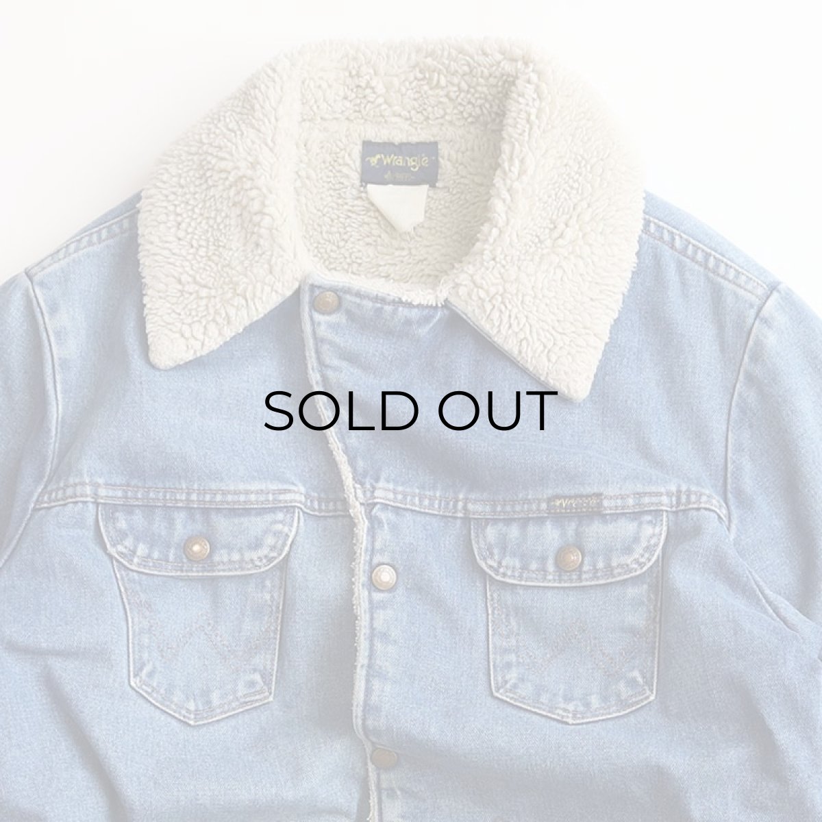 画像4: 80's Wrangler DENIM BOA LINING RANCH JACKET "MADE IN USA" (4)