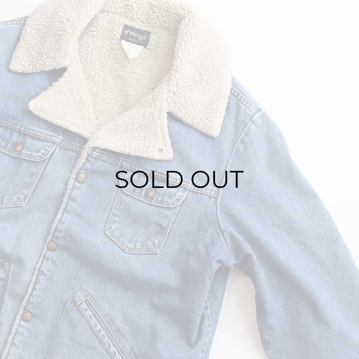 画像5: 80's Wrangler DENIM BOA LINING RANCH JACKET "MADE IN USA" (5)