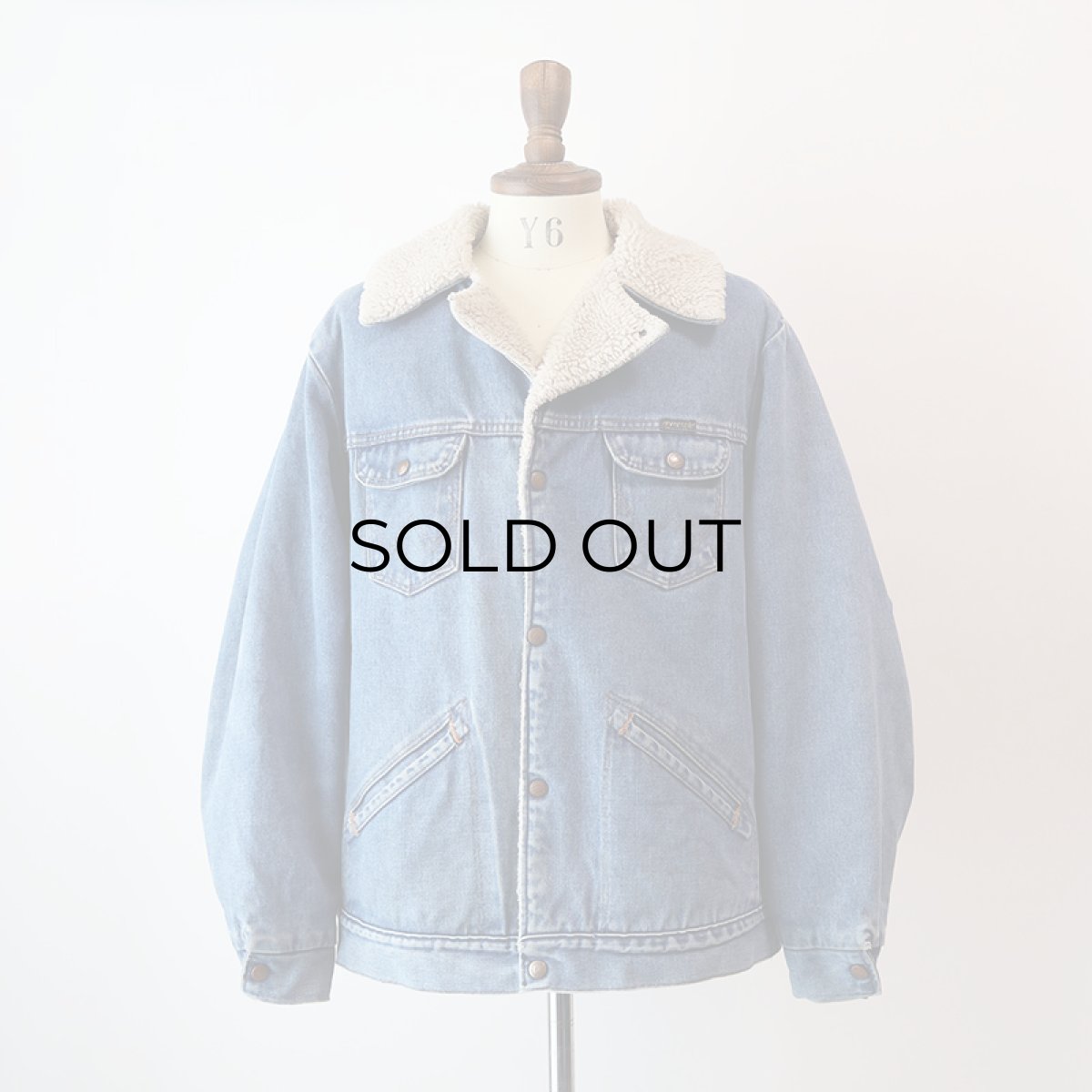 画像16: 80's Wrangler DENIM BOA LINING RANCH JACKET "MADE IN USA" (16)