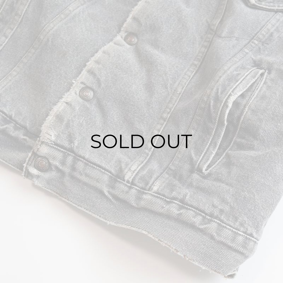 画像12: 80's LEVI'S 70608 BLACK DENIM BOA LINING SHERPA JACKET "MADE IN USA" (12)