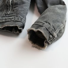 画像15: 80's LEVI'S 70608 BLACK DENIM BOA LINING SHERPA JACKET "MADE IN USA" (15)