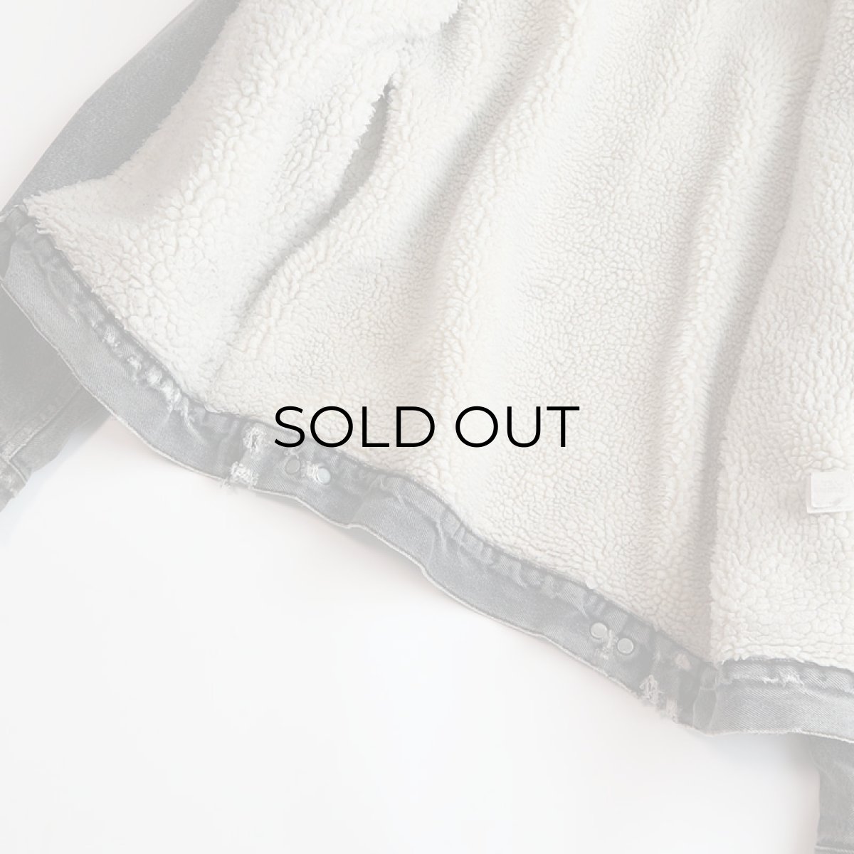 画像11: 80's LEVI'S 70608 BLACK DENIM BOA LINING SHERPA JACKET "MADE IN USA" (11)