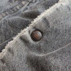 画像9: 80's LEVI'S 70608 BLACK DENIM BOA LINING SHERPA JACKET "MADE IN USA" (9)
