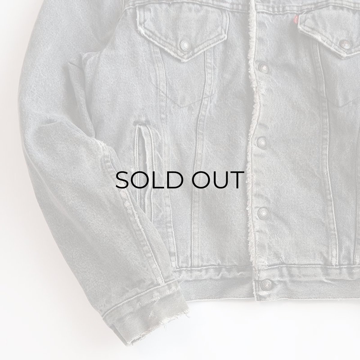 画像6: 80's LEVI'S 70608 BLACK DENIM BOA LINING SHERPA JACKET "MADE IN USA" (6)