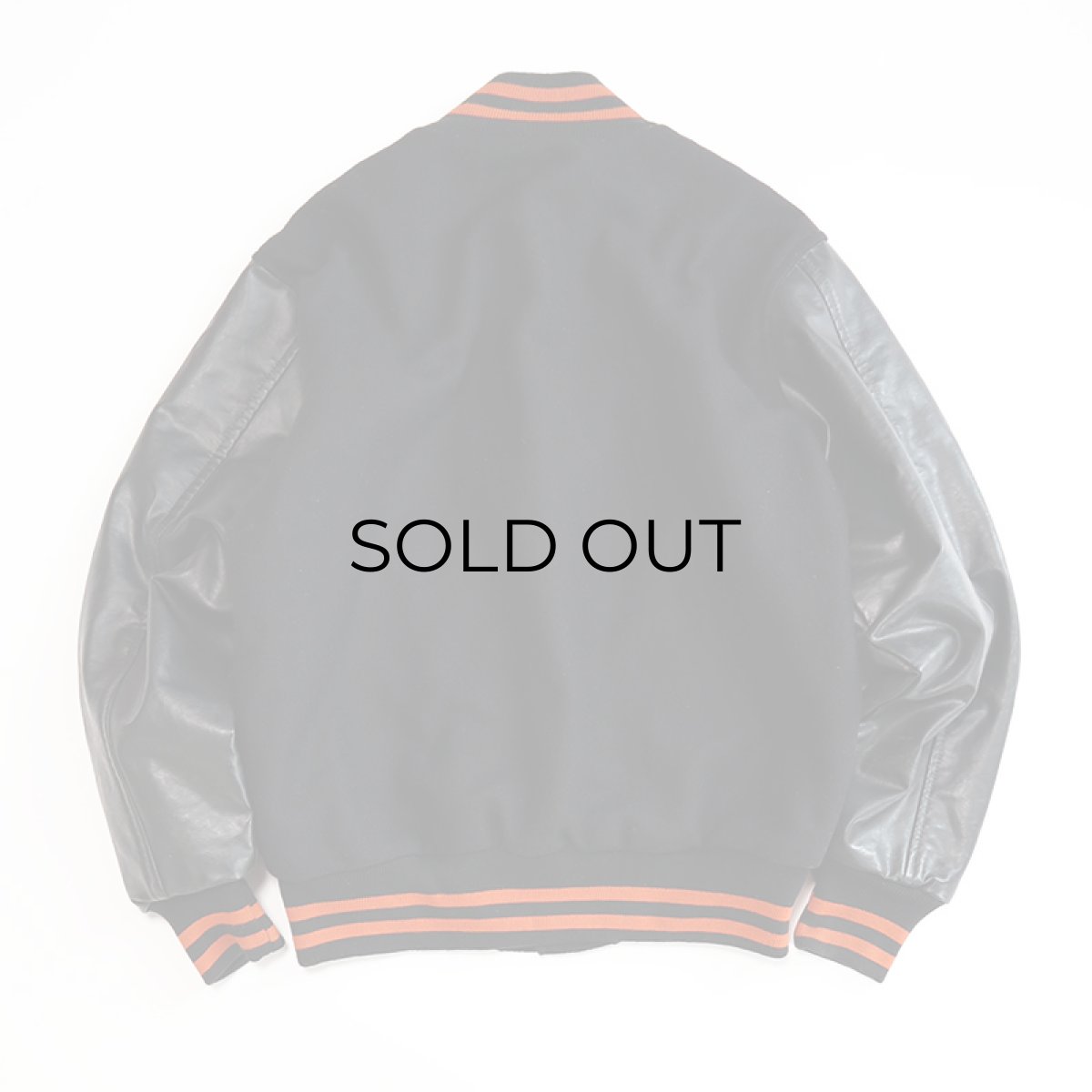 画像3: 〜90's awards USA WOOL MELTON QUILTED LINING FAKE LEATHER SLEEVE VARSITY JACKET "MADE IN USA" (3)
