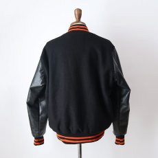 画像16: 〜90's awards USA WOOL MELTON QUILTED LINING FAKE LEATHER SLEEVE VARSITY JACKET "MADE IN USA" (16)