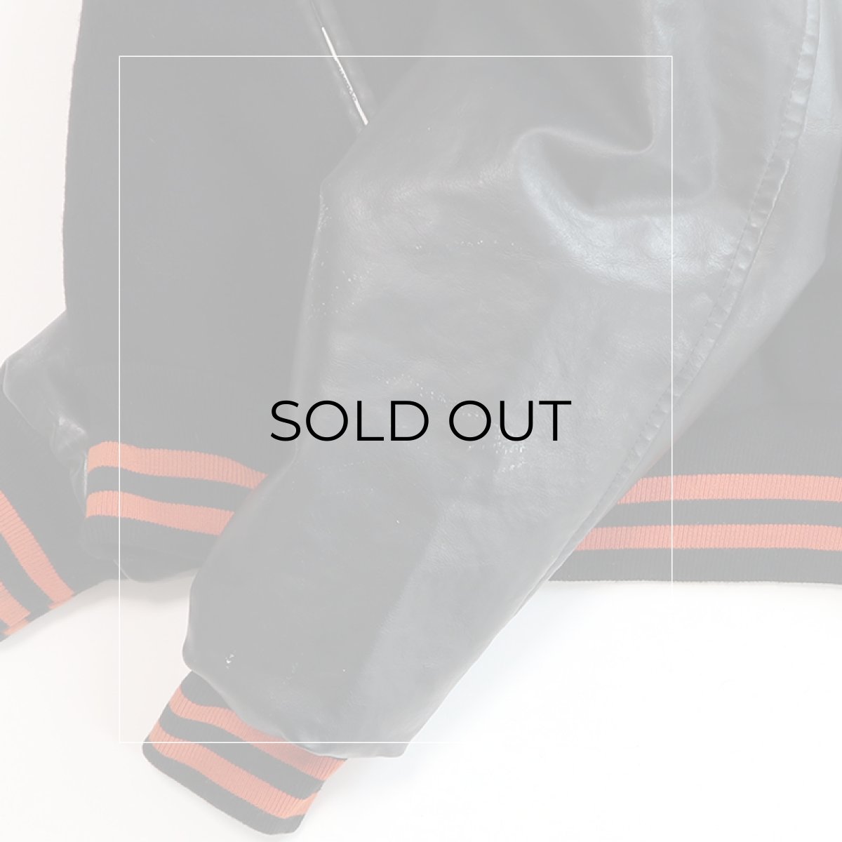 画像9: 〜90's awards USA WOOL MELTON QUILTED LINING FAKE LEATHER SLEEVE VARSITY JACKET "MADE IN USA" (9)