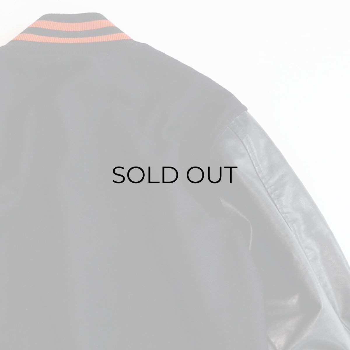 画像6: 〜90's awards USA WOOL MELTON QUILTED LINING FAKE LEATHER SLEEVE VARSITY JACKET "MADE IN USA" (6)