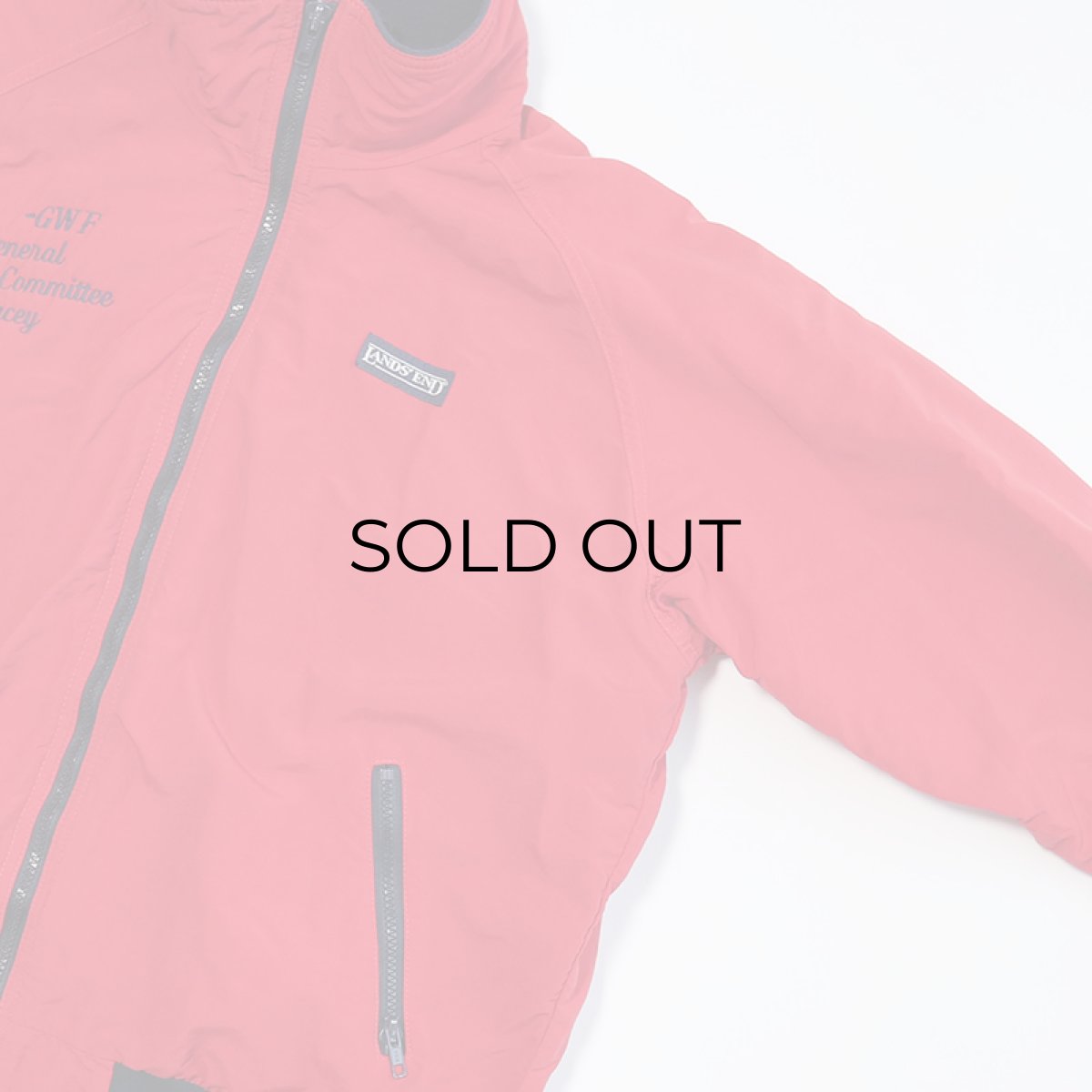 画像5: 80's LANDS' END "SQUALL JACKET" NYLON SHELL FLEECE LINING ZIP BLOUSON "MADE IN USA" (5)