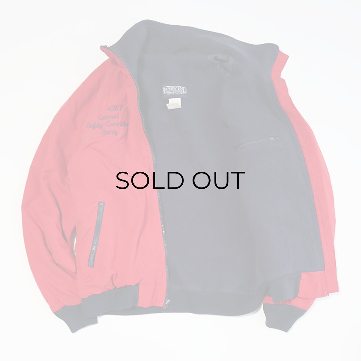 画像3: 80's LANDS' END "SQUALL JACKET" NYLON SHELL FLEECE LINING ZIP BLOUSON "MADE IN USA" (3)