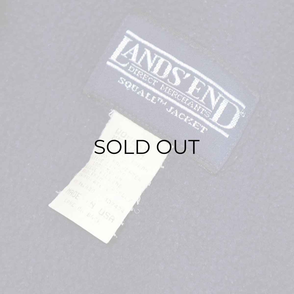 画像8: 80's LANDS' END "SQUALL JACKET" NYLON SHELL FLEECE LINING ZIP BLOUSON "MADE IN USA" (8)