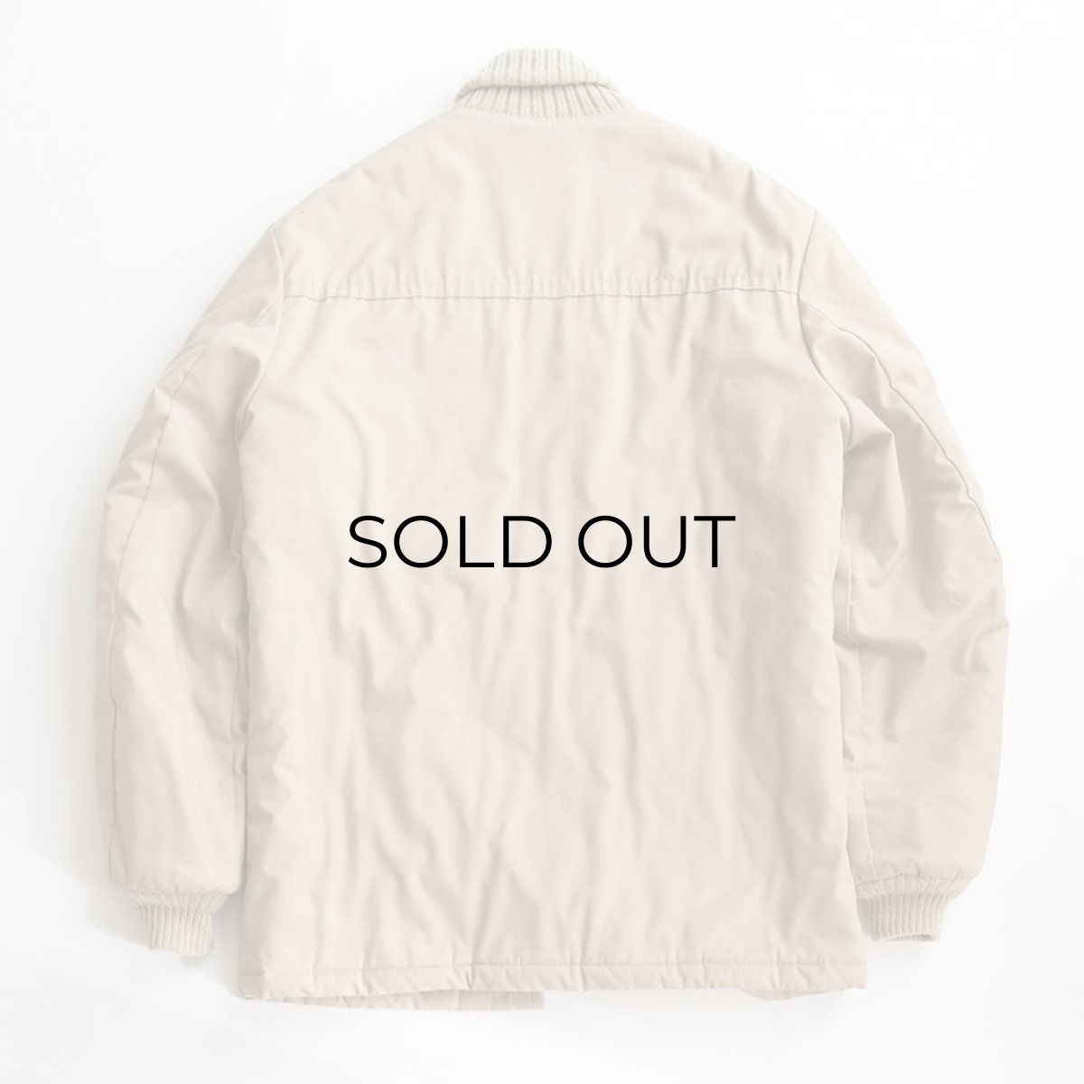 画像3: 〜80's Sears QUILTED LINING RIB SHAWL COLLAR CAR COAT (3)