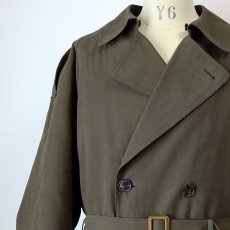 画像16: 〜90's pierre cardin PEACH SKIN TRENCH COAT with QUILTED LINER & SUEDE COLLAR (16)