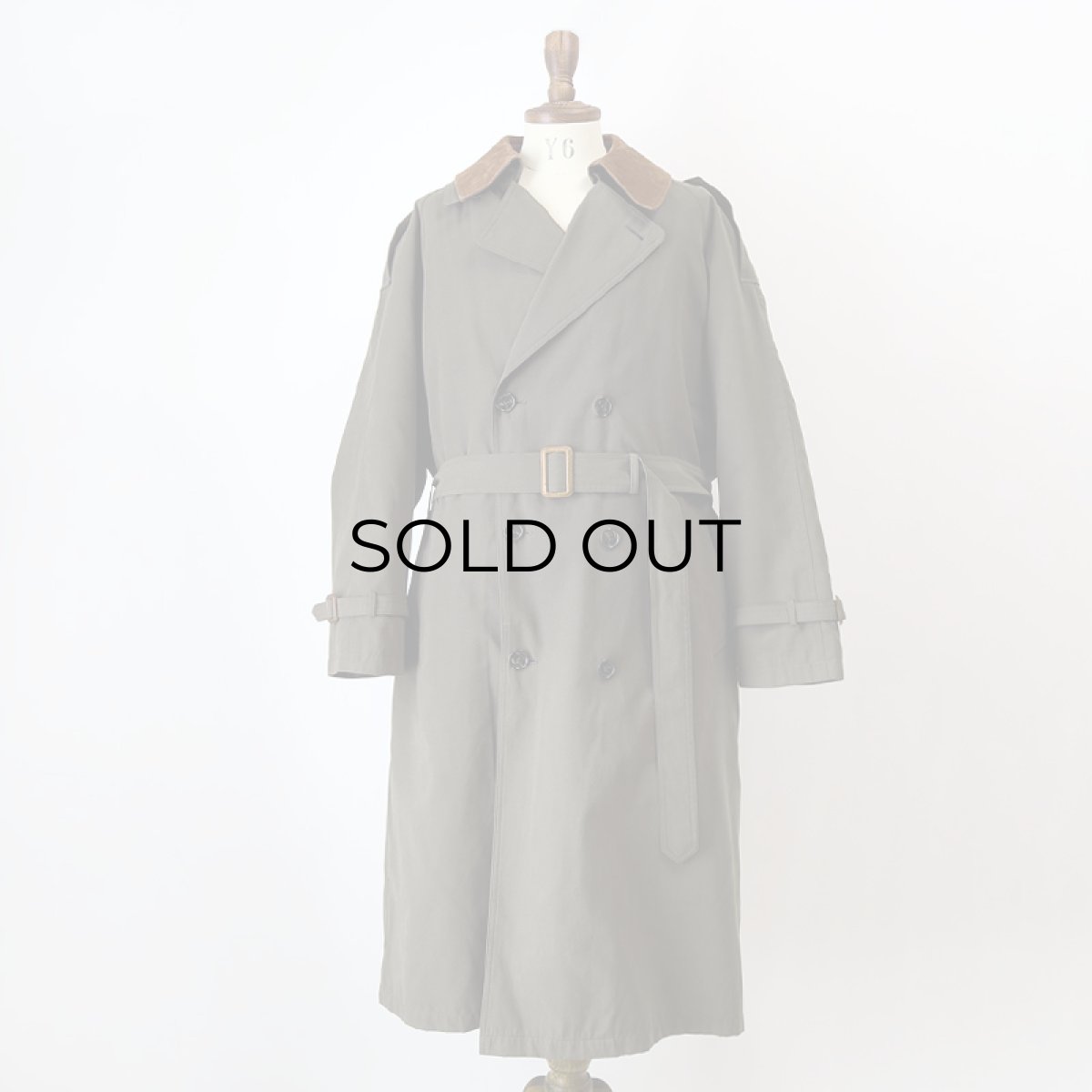 画像17: 〜90's pierre cardin PEACH SKIN TRENCH COAT with QUILTED LINER & SUEDE COLLAR (17)