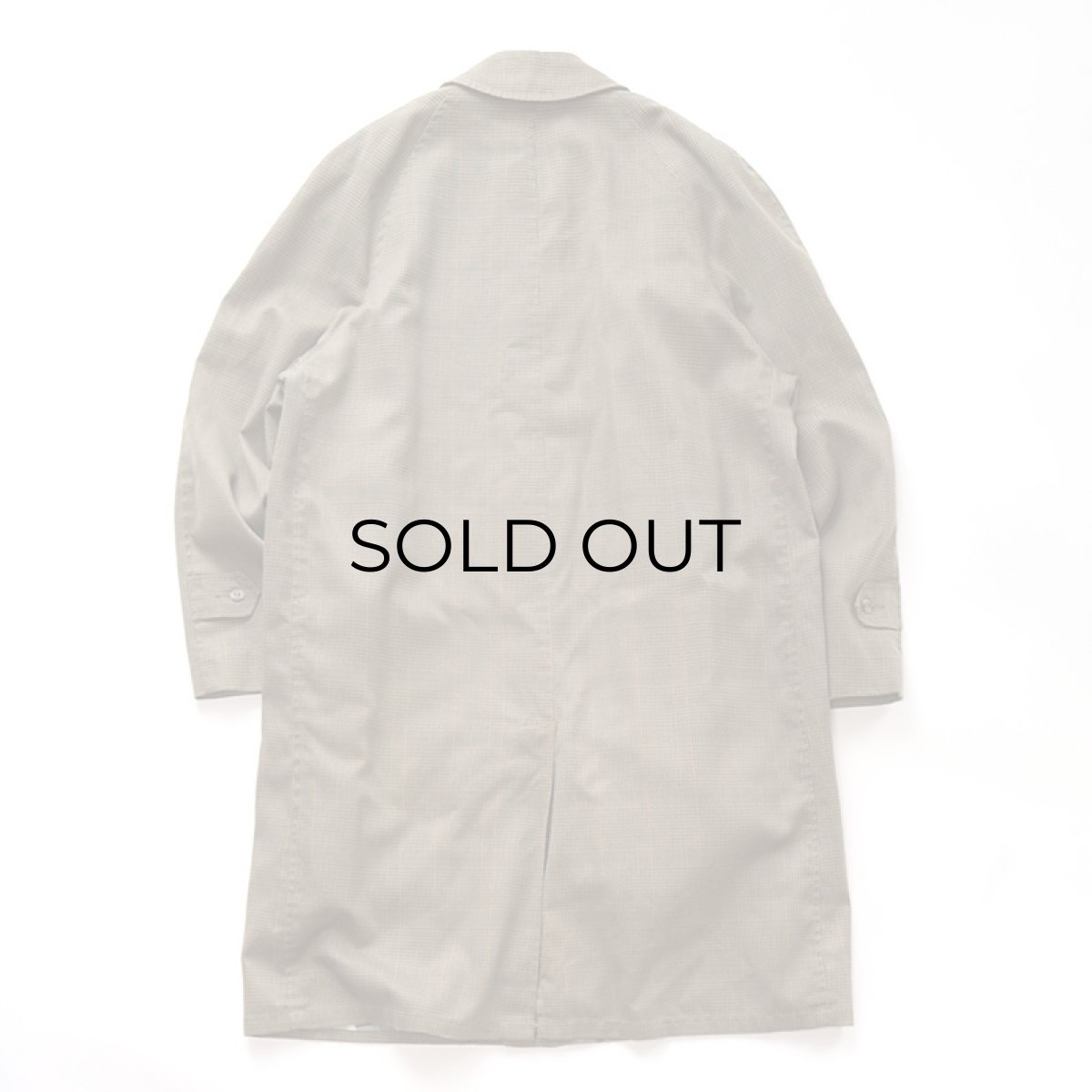 画像3: 60's UNKNOWN BRAND GLEN CHECK STAND FALL COLLAR COAT with BOA LINER (3)