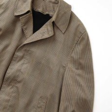 画像6: 60's UNKNOWN BRAND GLEN CHECK STAND FALL COLLAR COAT with BOA LINER (6)