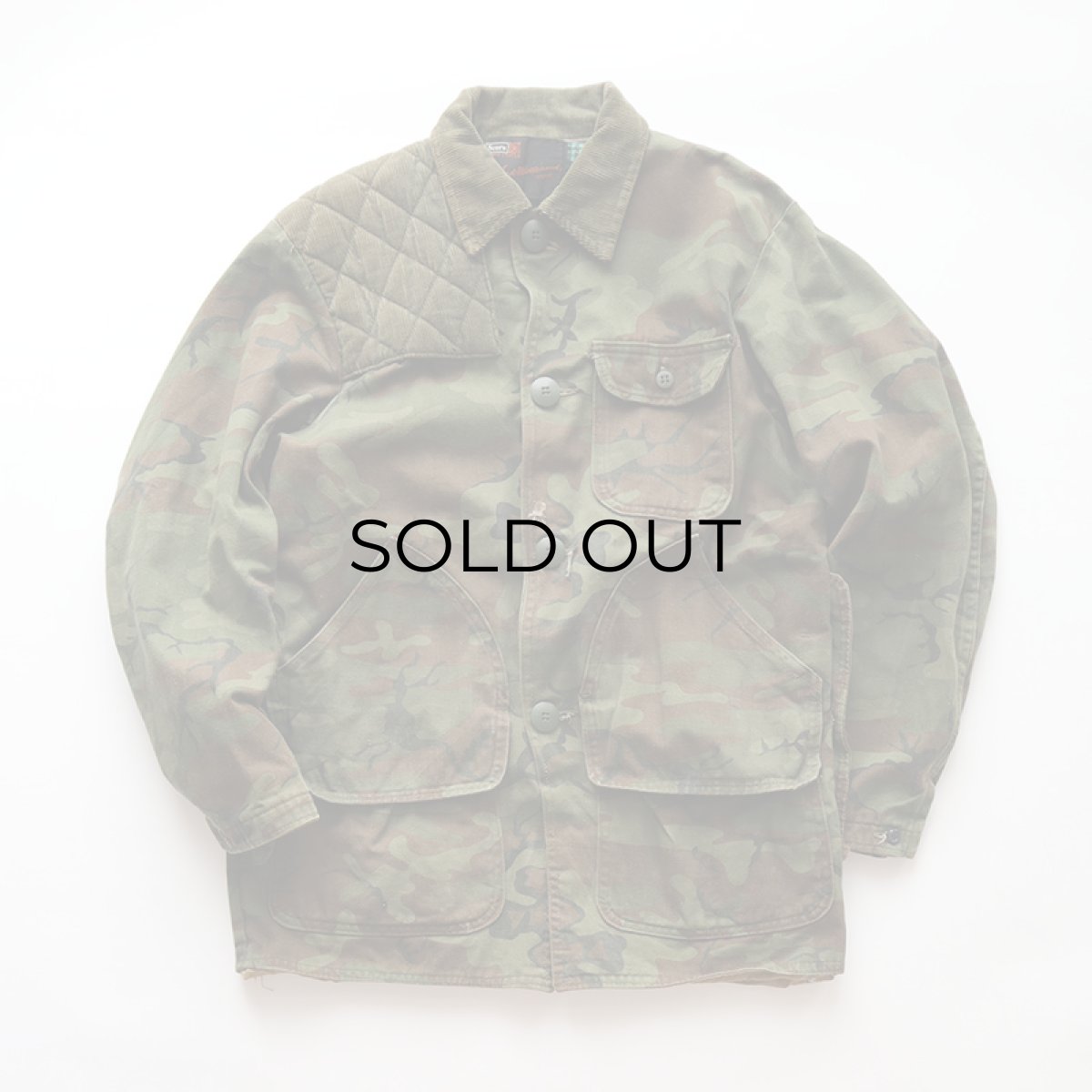 画像1: 〜70's SEARS "Ted Williams BRAND" COTTON DRILL LEAF CAMOUFLAGE HUNTING JACKET (1)