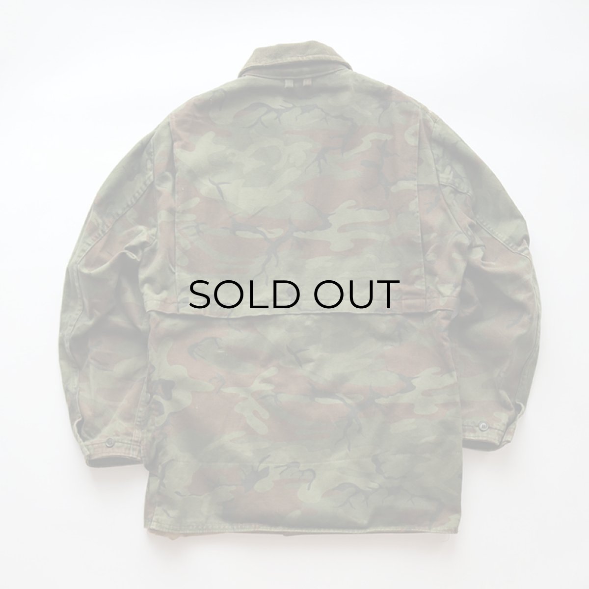 画像3: 〜70's SEARS "Ted Williams BRAND" COTTON DRILL LEAF CAMOUFLAGE HUNTING JACKET (3)