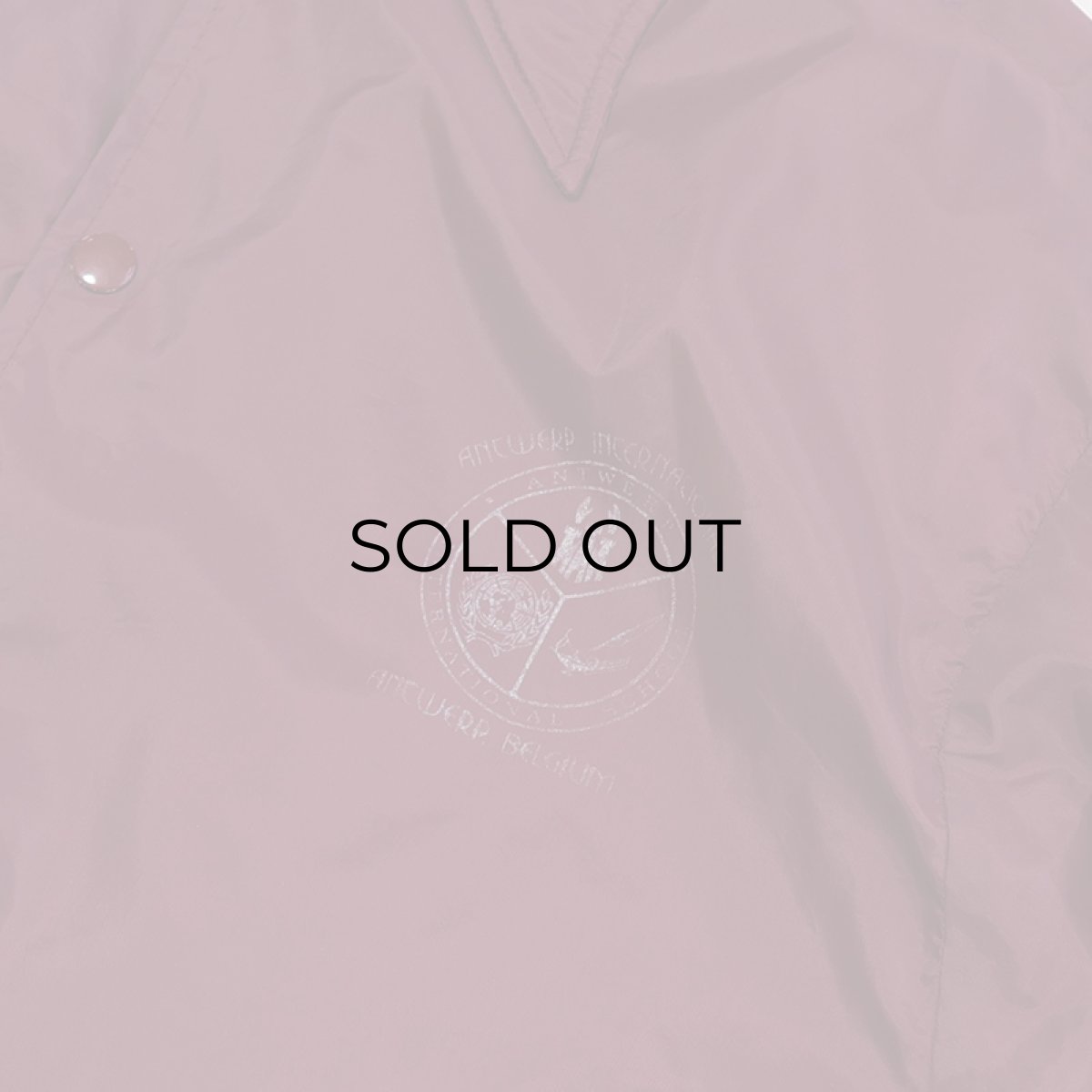 画像7: 70's ARISTO JAC by Hilton NYLON BACK PRINT FLANNEL LINING SNAP COACH JACKET "ANTWERP INTERNATIONAL" (7)